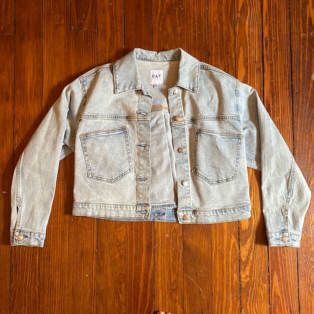 OAT Cropped Denim Jacket